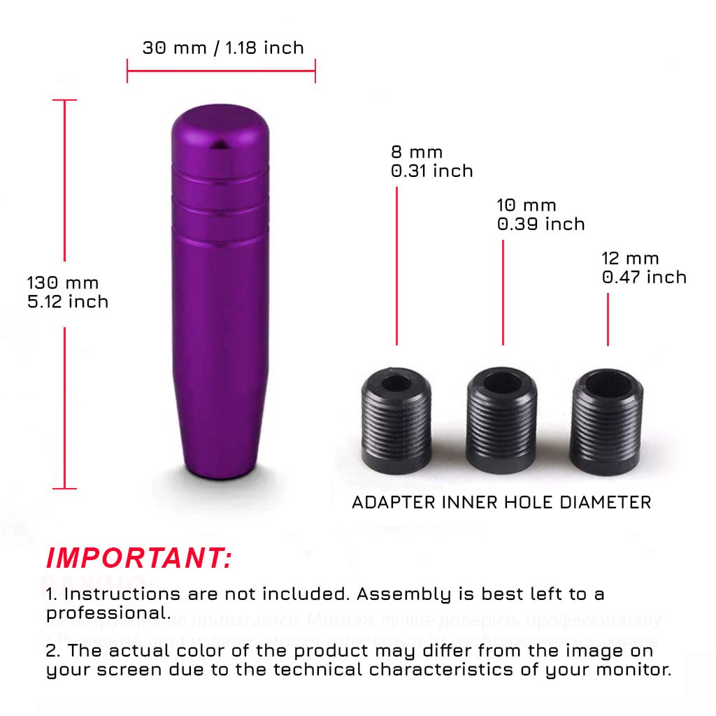 EXTENDED GEAR SHIFT KNOB "JDM-STYLE" - PURPLE