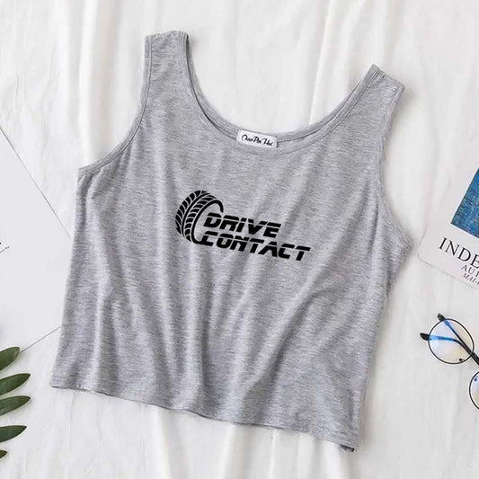 DriveContact Women's Tank Top - GREY & BLACK