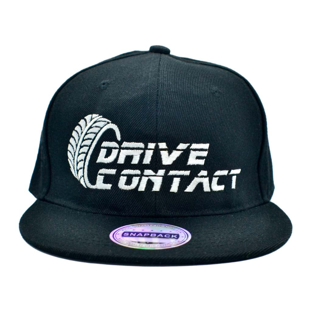DriveContact embroidered snapback cap - BLACK