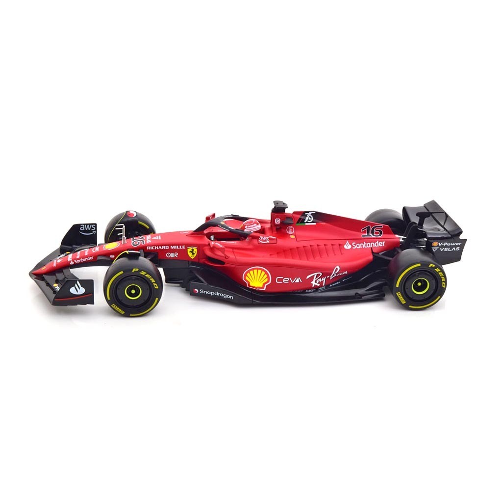 FERRARI F1-75 MEDIUM TYRES 2022 LECLERC BBURAGO - 1:18
