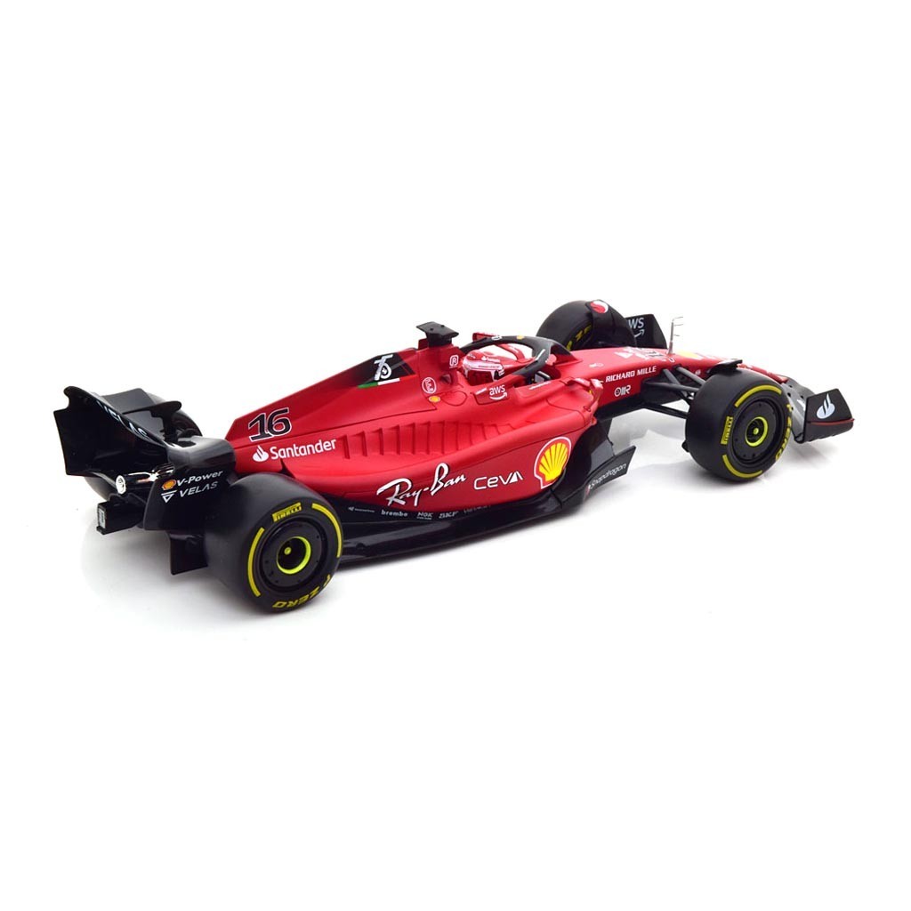 FERRARI F1-75 MEDIUM TYRES 2022 LECLERC BBURAGO - 1:18