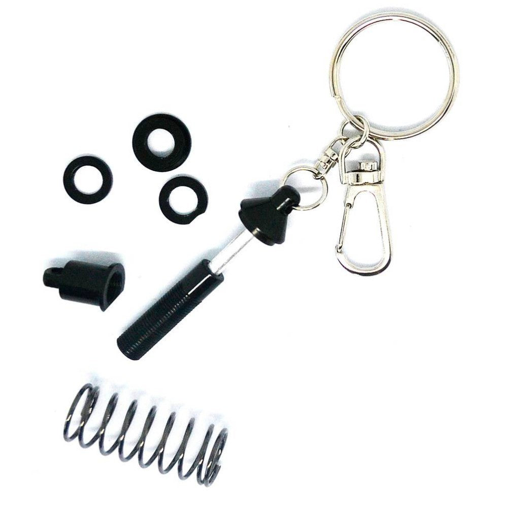 RACING COILOVER KEYCHAIN - BLACK
