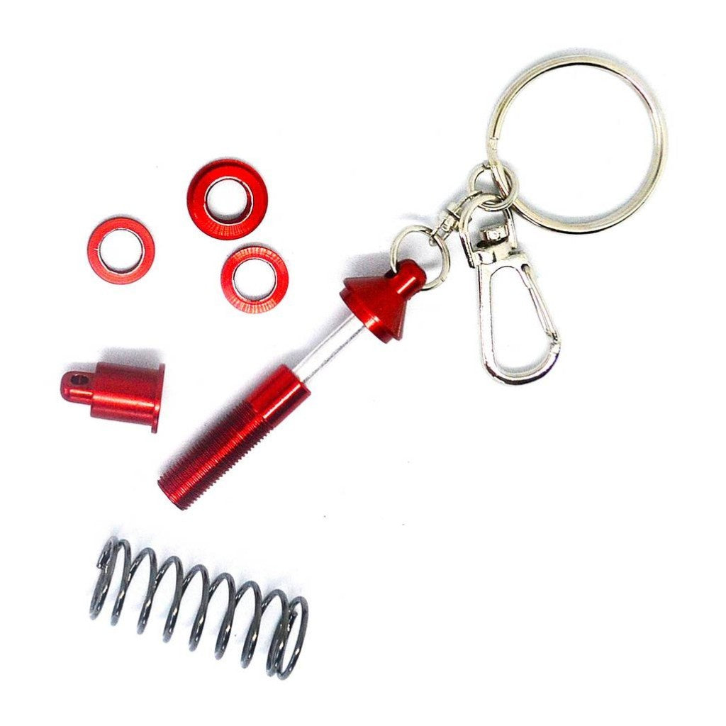SHOCK ABSORBER MOTORSPORT KEYCHAIN - RED