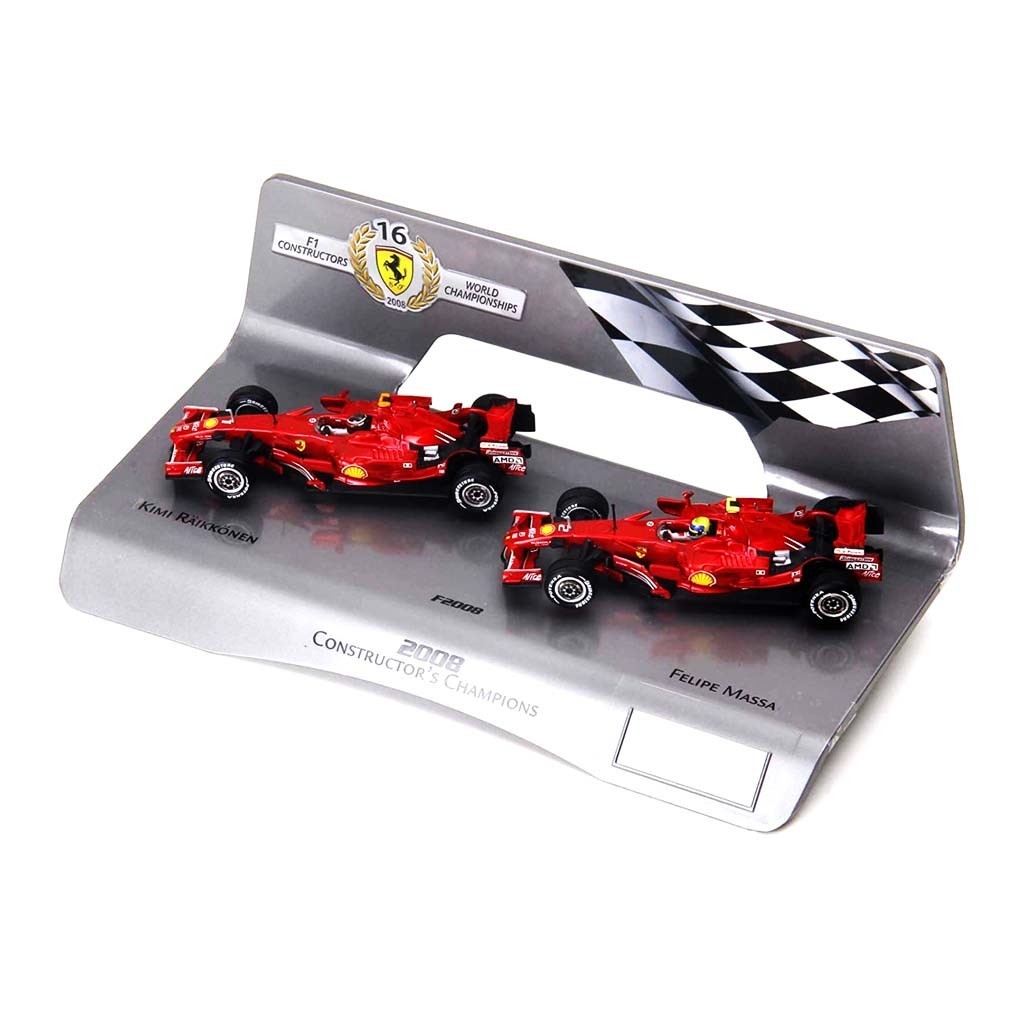 FERRARI F1 F2008 CONSTRUCTORS CHAMPIONS KIMI RAIKKONEN&FELIPE MASSA – 1:43