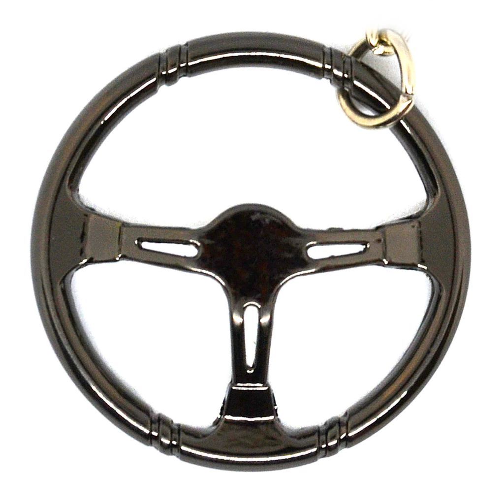 RACING STEERING WHEEL KEYCHAIN - RED