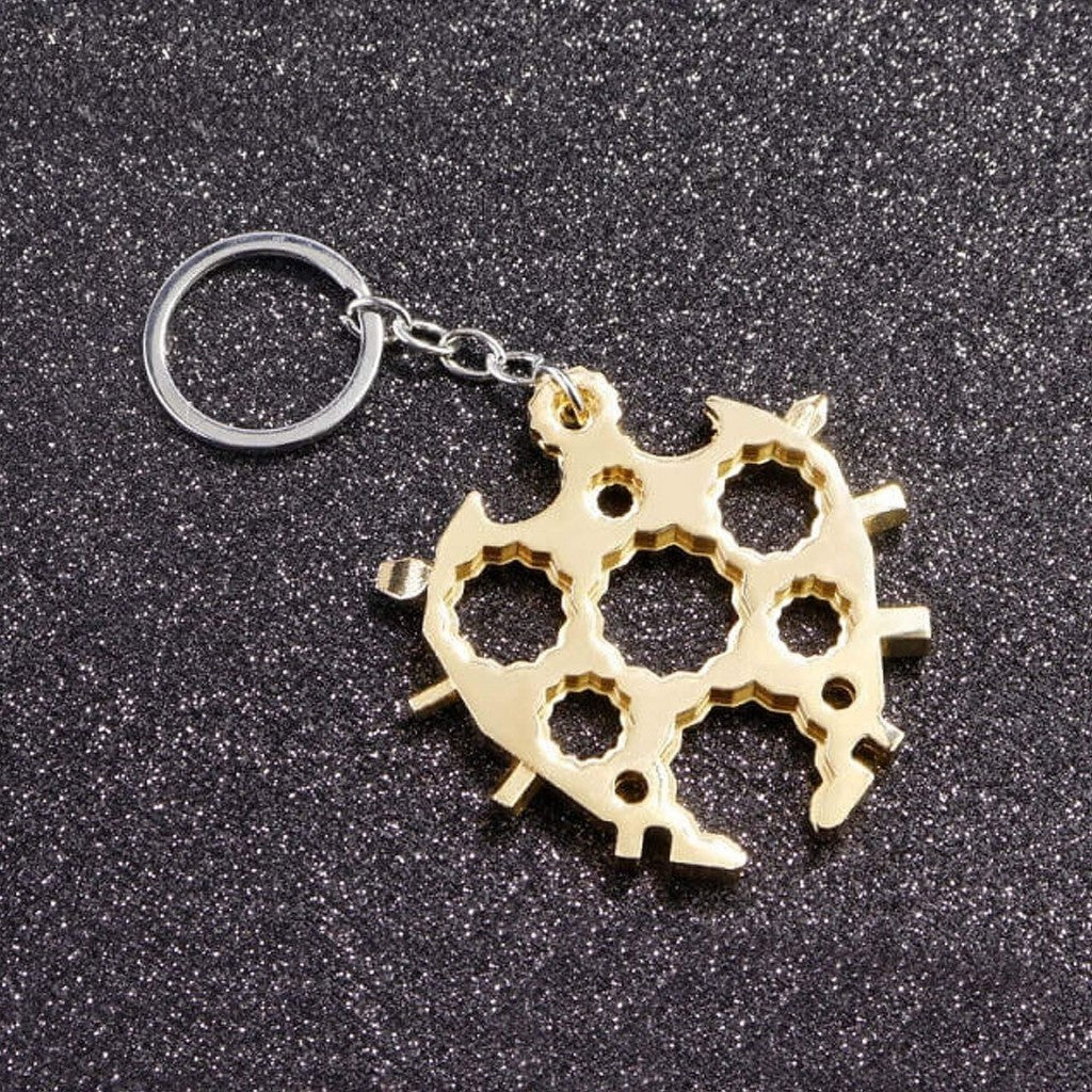 MULTITOOL KEYCHAIN "TURTLE" 20 IN 1 - GOLD
