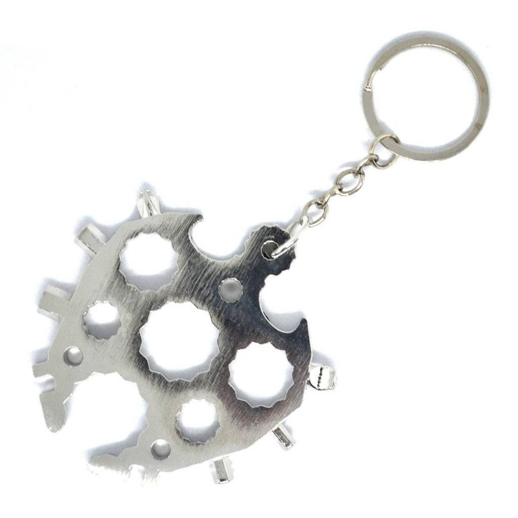 MULTITOOL KEYCHAIN "TURTLE" 20 IN 1 - CHROME
