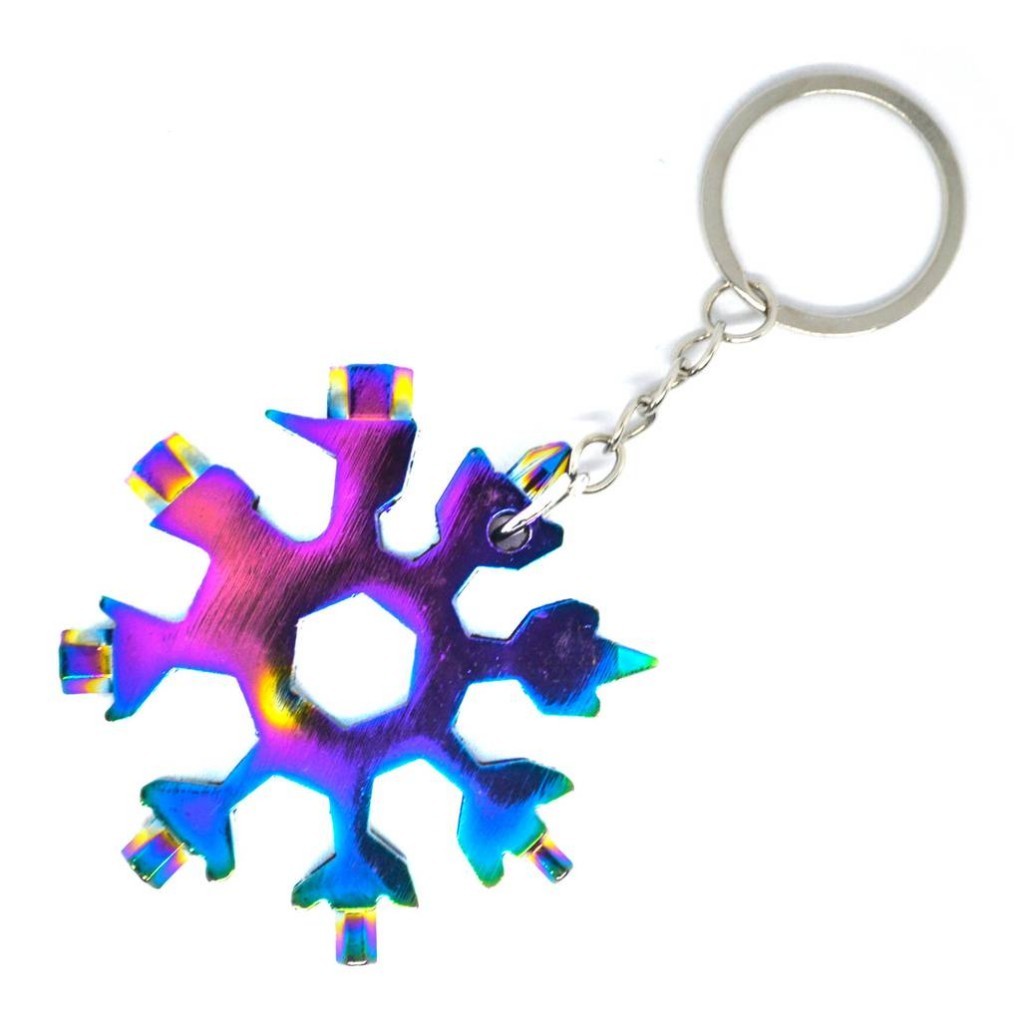 MULTITOOL KEYCHAIN "SNOWFLAKE" 18 IN 1 - ELEGANCE