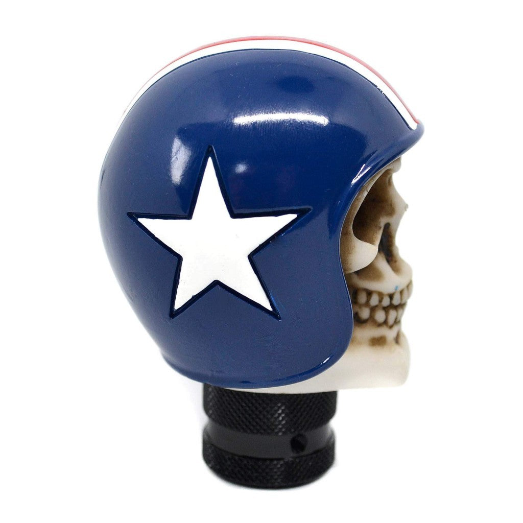 GEAR SHIFT KNOB "SKULL IN A RACING HELMET"