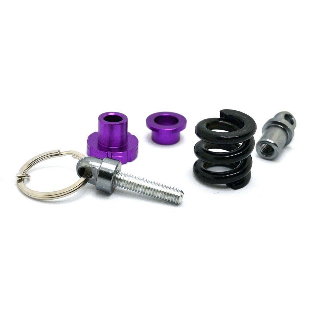 DISASSEMBLED SHOCK ABSORBER KEYCHAIN - PURPLE