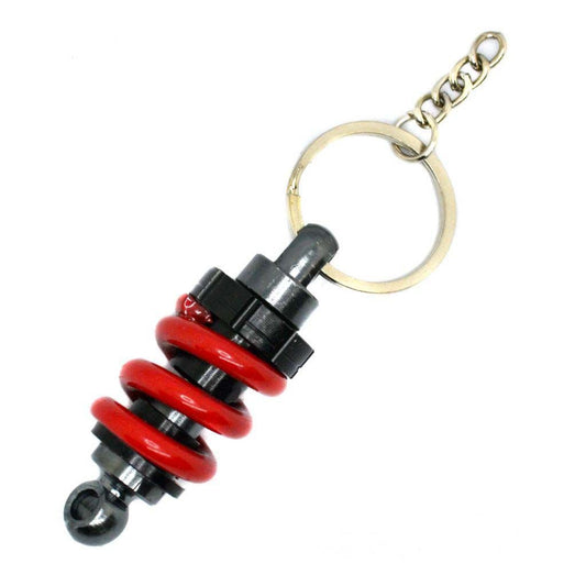 DISASSEMBLED SHOCK ABSORBER KEYCHAIN - RED