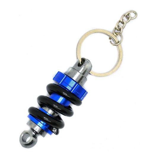 DISASSEMBLED SHOCK ABSORBER KEYCHAIN - DARK BLUE