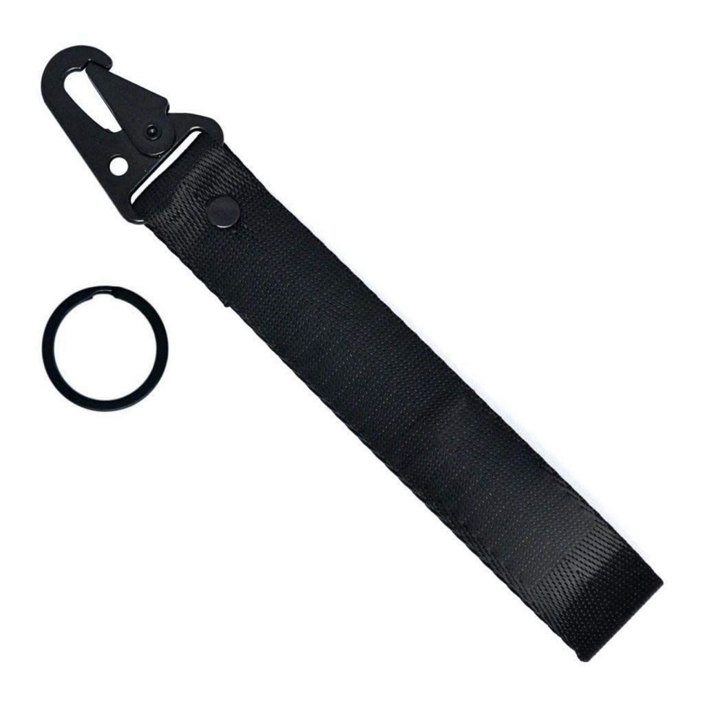 NYLON LOOP KEICHAIN - BLACK