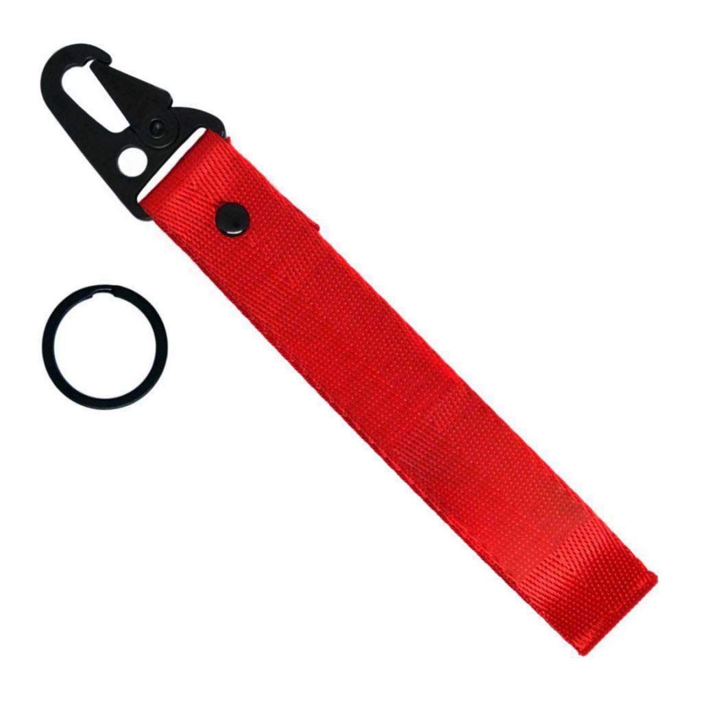 NYLON LOOP KEICHAIN - RED