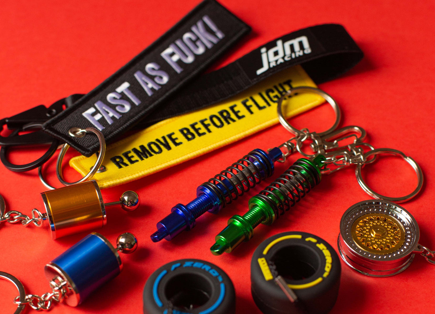 Motorsport keychains and racing gifts
