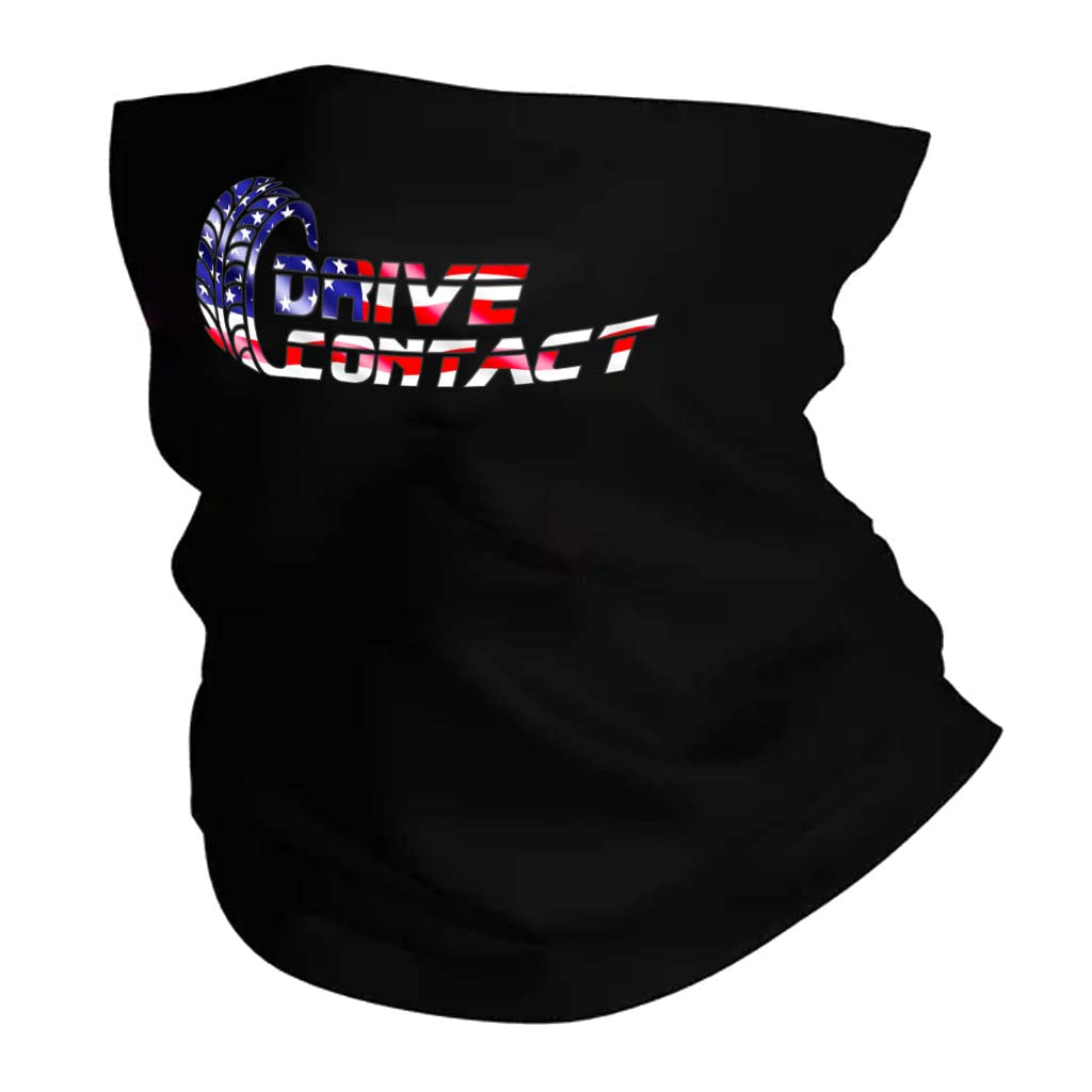 DRIVECONTACT MOTOR RACING FACE MASKS - BLACK