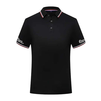 DriveContact Unisex Motorsport Polo - BLACK