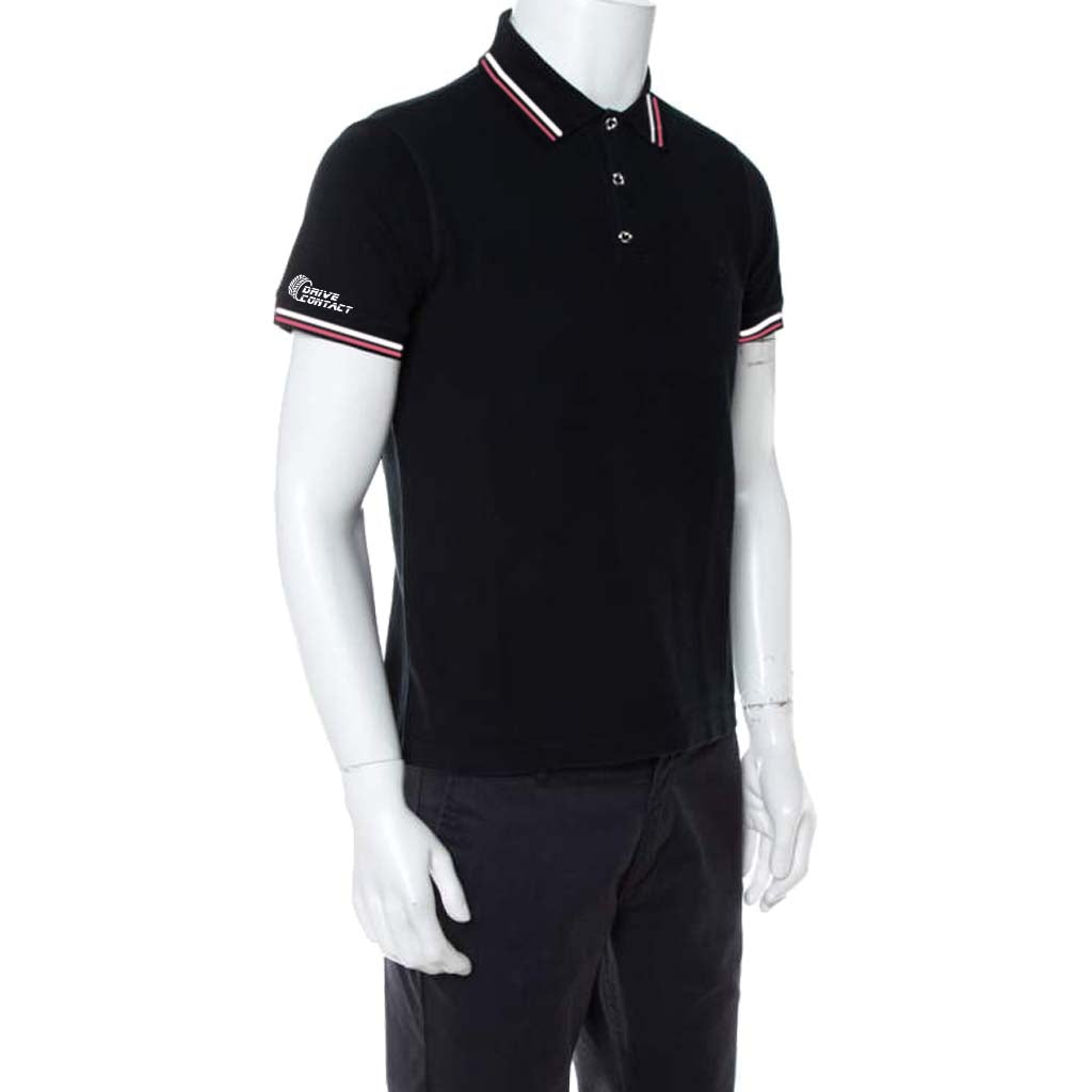 DriveContact Unisex Motorsport Polo - BLACK