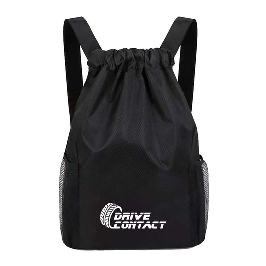 Multi-purpose drawstring gym bag - BLACK