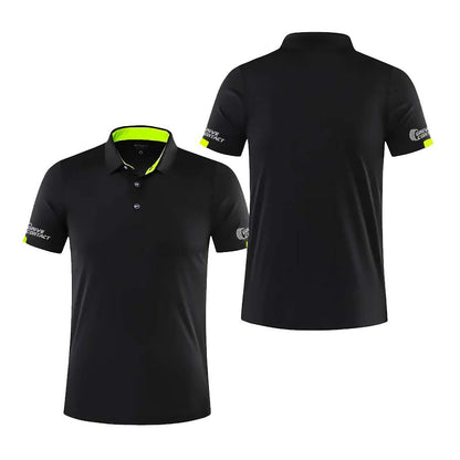 DriveContact Polo - BLACK & SALAD GREEN