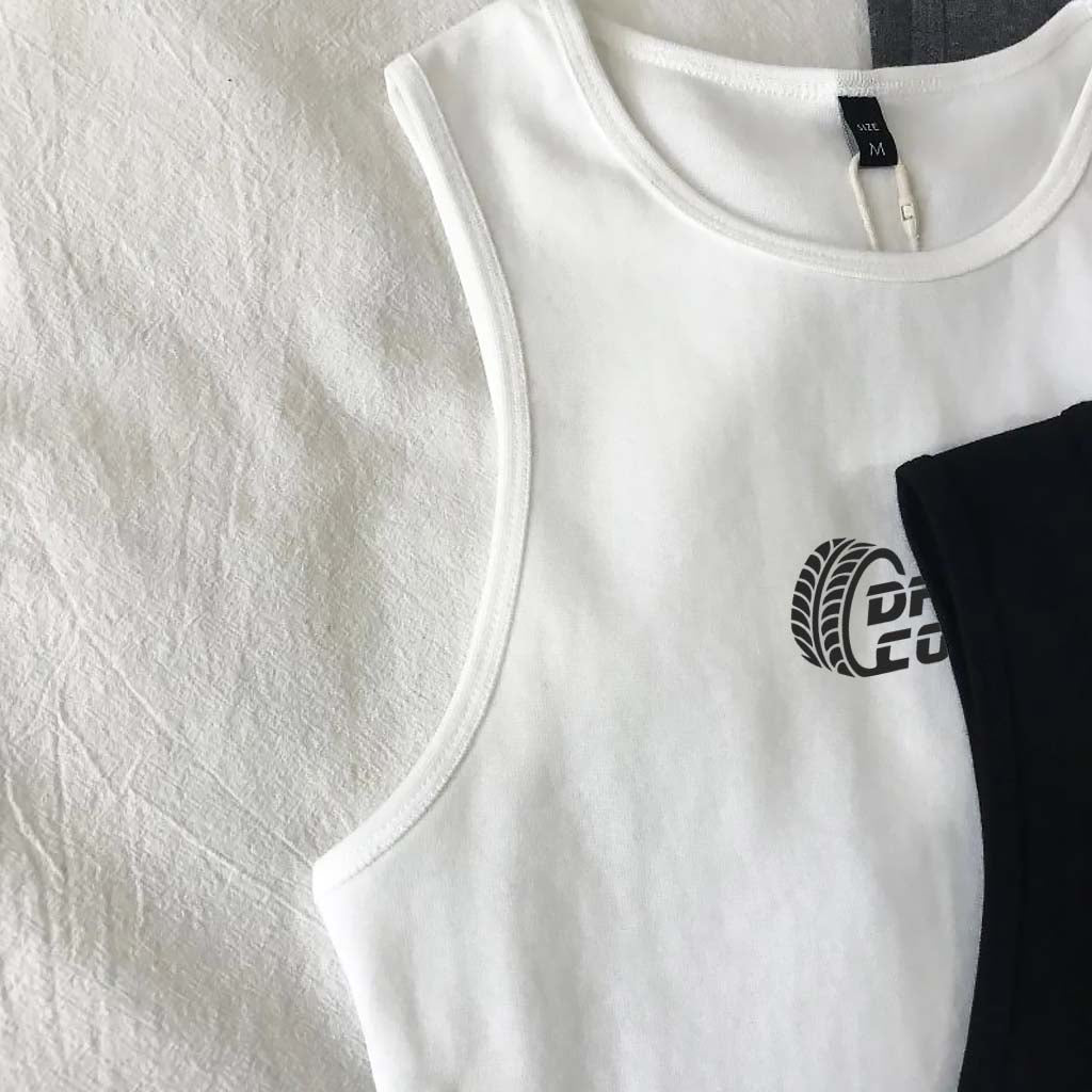 DriveContact Women's Tank Top - WHITE & DARK GREY