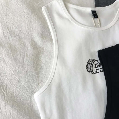 DriveContact Women's Tank Top - WHITE & DARK GREY