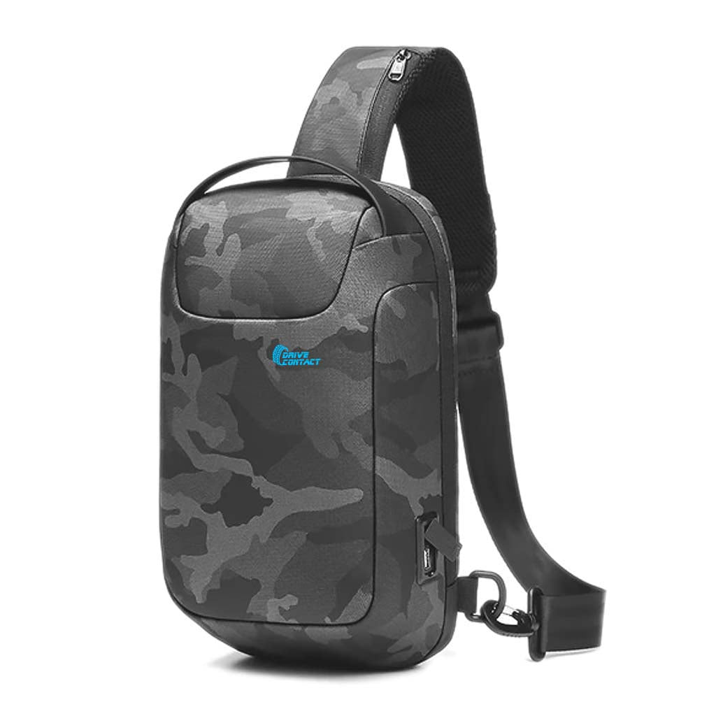 DRIVECONTACT BEST CROSSBODY BAG - CAMOUFLAGE BLACK