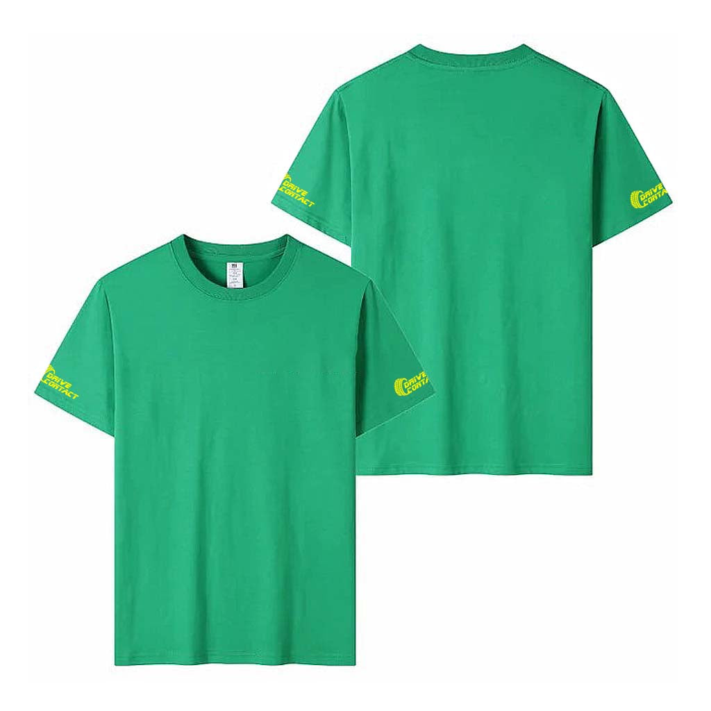 DriveContact Unisex Logo T-shirt - GREEN & YELLOW