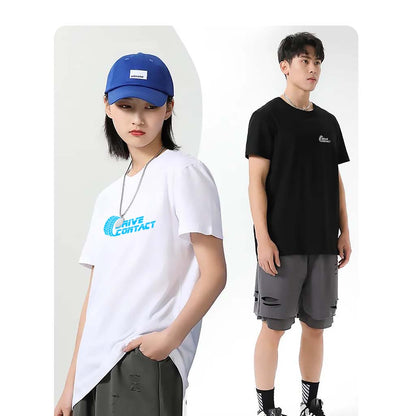 DriveContact Crewneck T-shirt - BLUE LOGO
