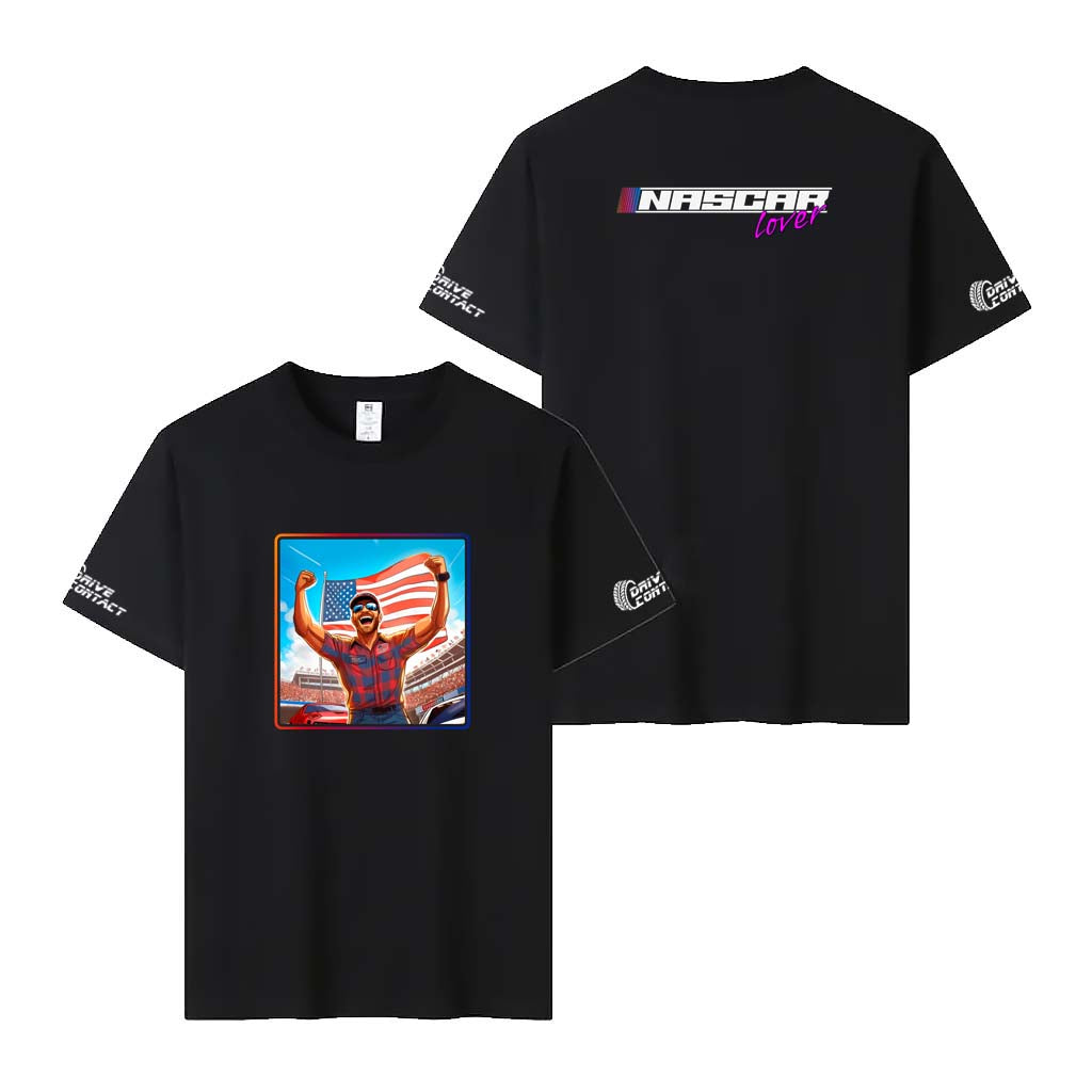 DriveContact True NASCAR fan print T-shirt