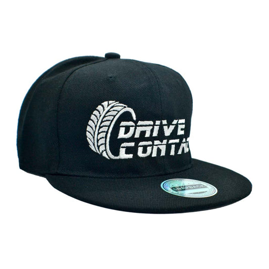 DriveContact embroidered snapback cap - BLACK