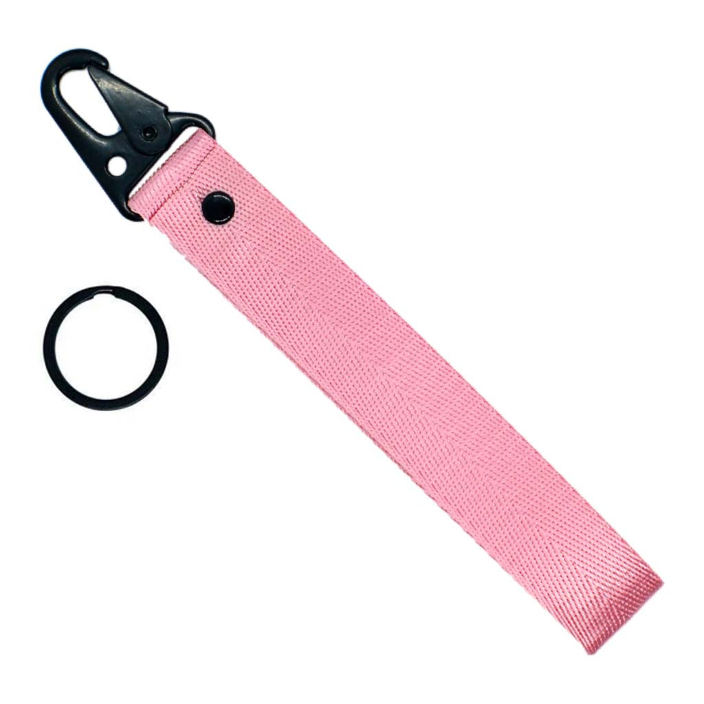 PINK JDM LOOP KEYCHAIN WITH CARABINER