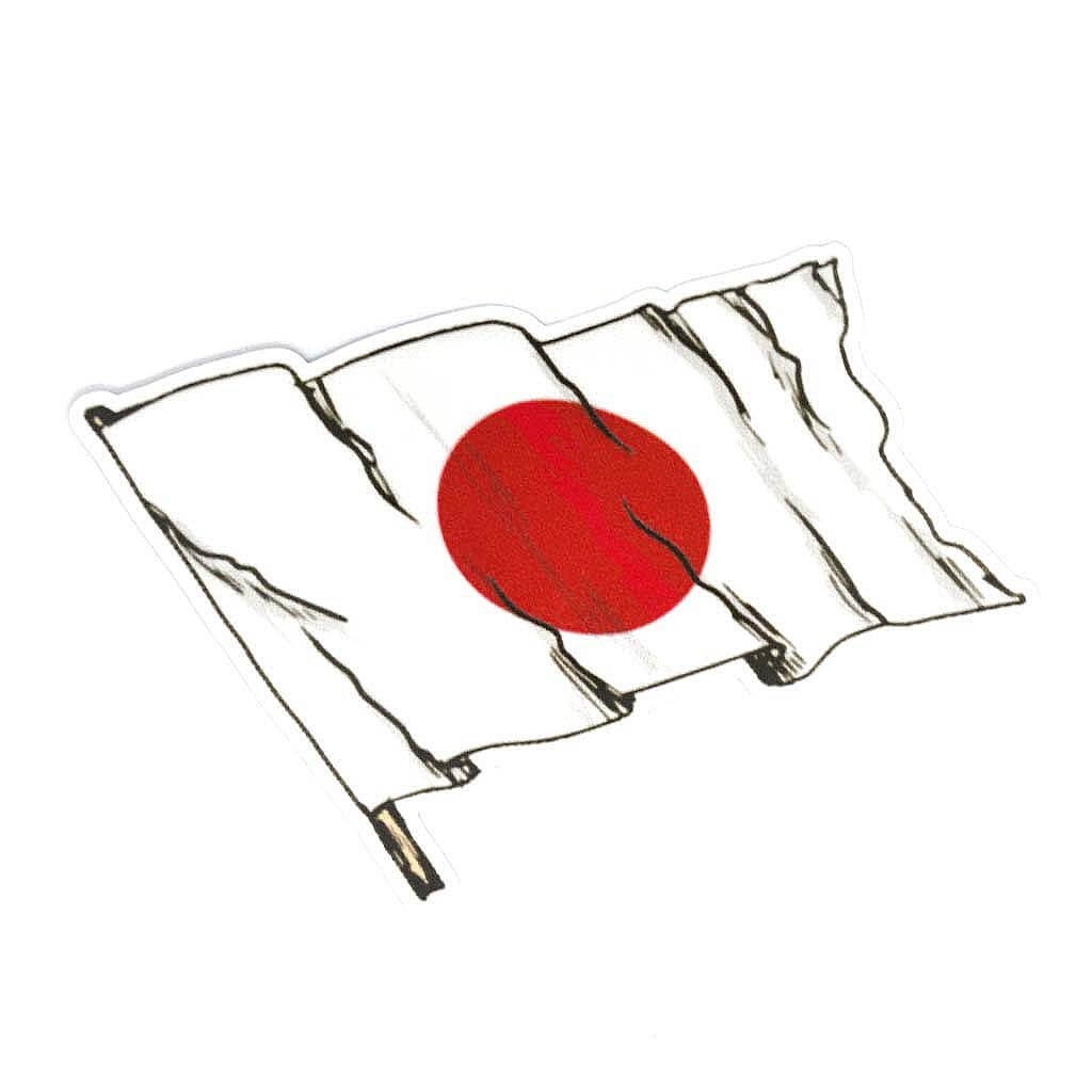 JAPANESE FLAG STICKER