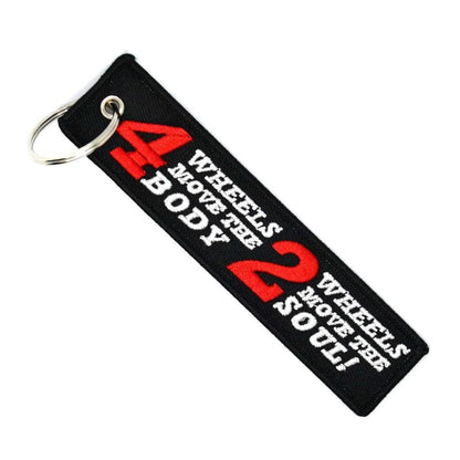 4 WHEELS 2 WHEELS - DriveContact keychain