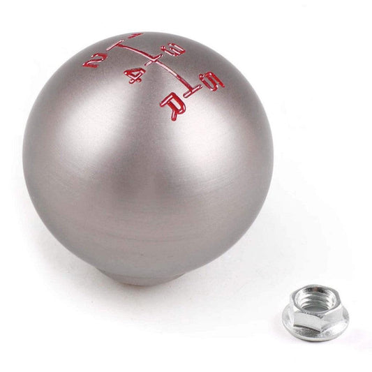 Aluminum gear shift knob in the ball shape