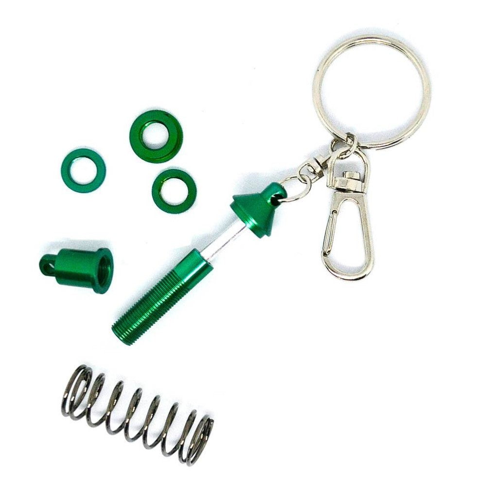 SHOCK ABSORBER MOTORSPORT KEYCHAIN - GREEN