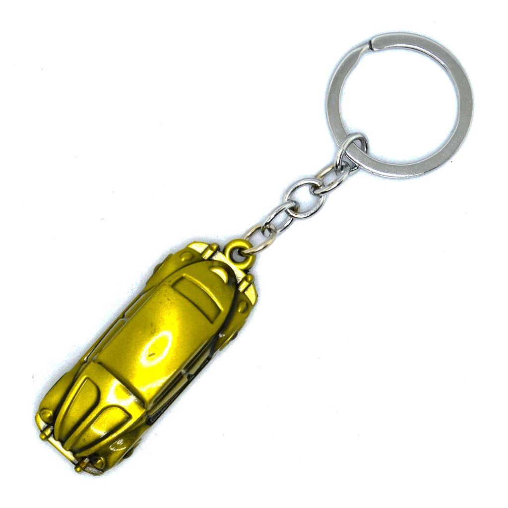 VOLKSWAGEN BEETLE KEYCHAIN - YELLOW