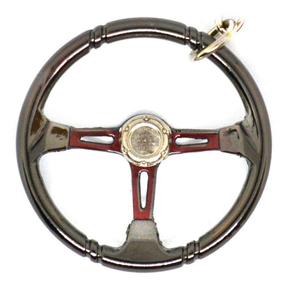 RACING STEERING WHEEL KEYCHAIN - RED