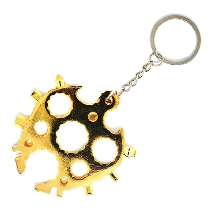 MULTITOOL KEYCHAIN "TURTLE" 20 IN 1 - GOLD