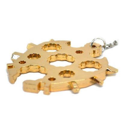 MULTITOOL KEYCHAIN "TURTLE" 20 IN 1 - GOLD