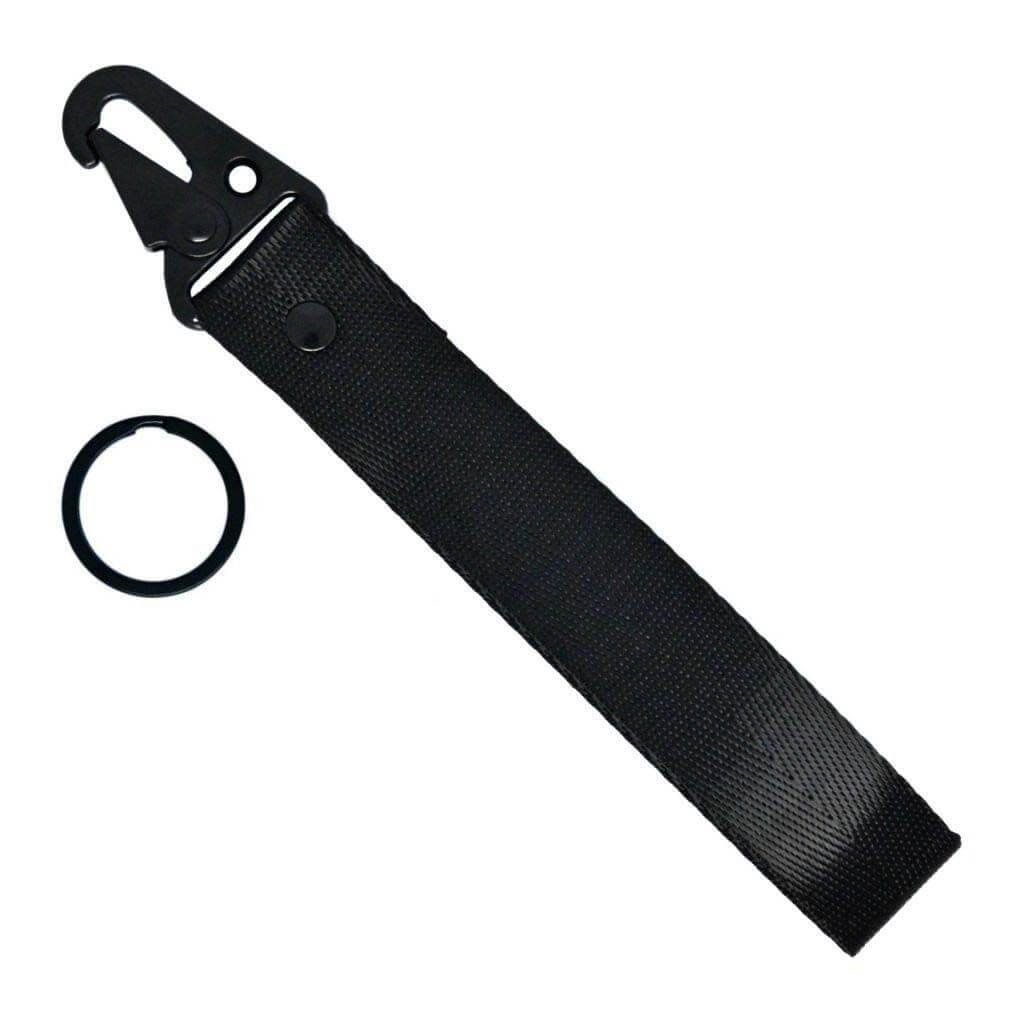 NYLON LOOP KEICHAIN - BLACK