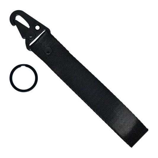 NYLON LOOP KEICHAIN - BLACK